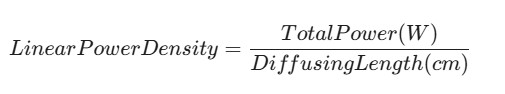 Linear power density